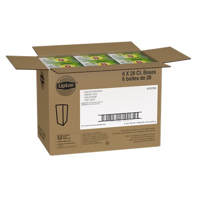 Lipton® Hot Tea Decaffeinated Green 6 x 28 bags - Lipton varieties such as the Lipton® Hot Tea Decaffeinated Green (6 x 28 bags) suit every mood.